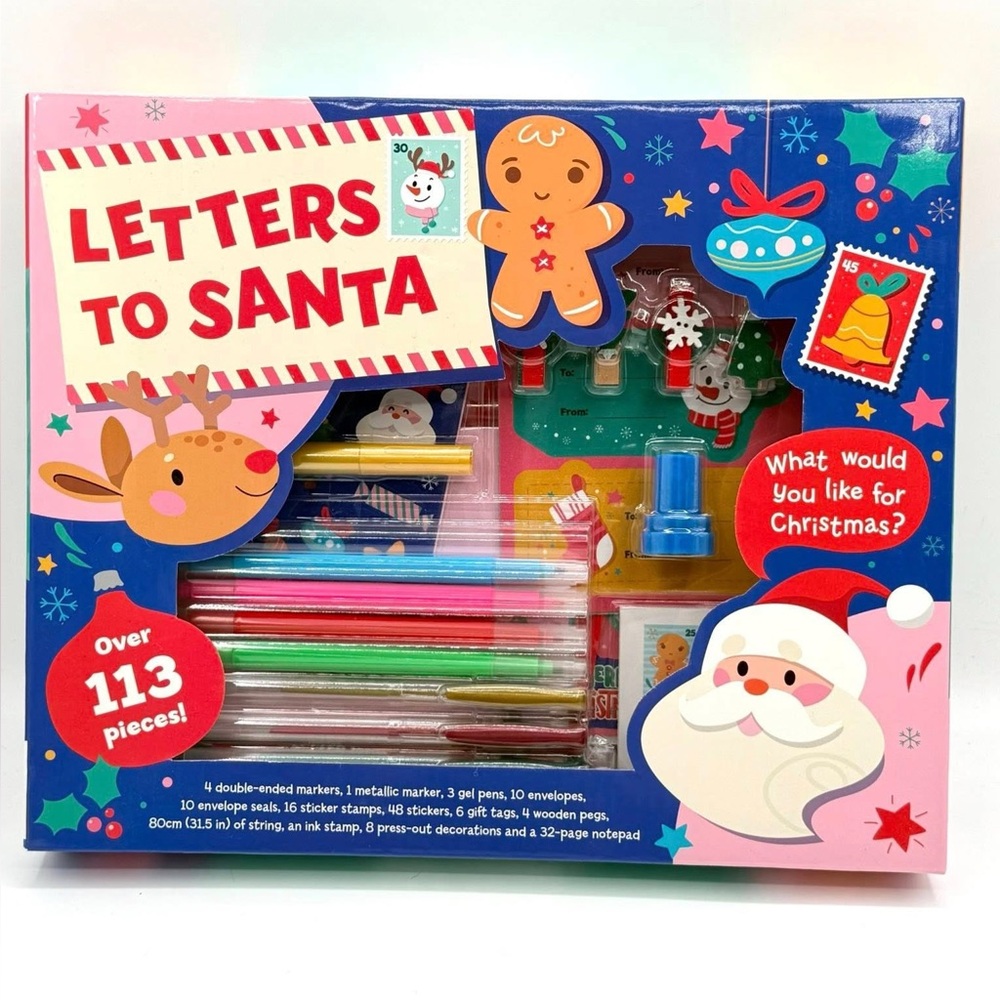 Brand New Letters to Santa stationary Making Kit Kids Crafts 113+ piece